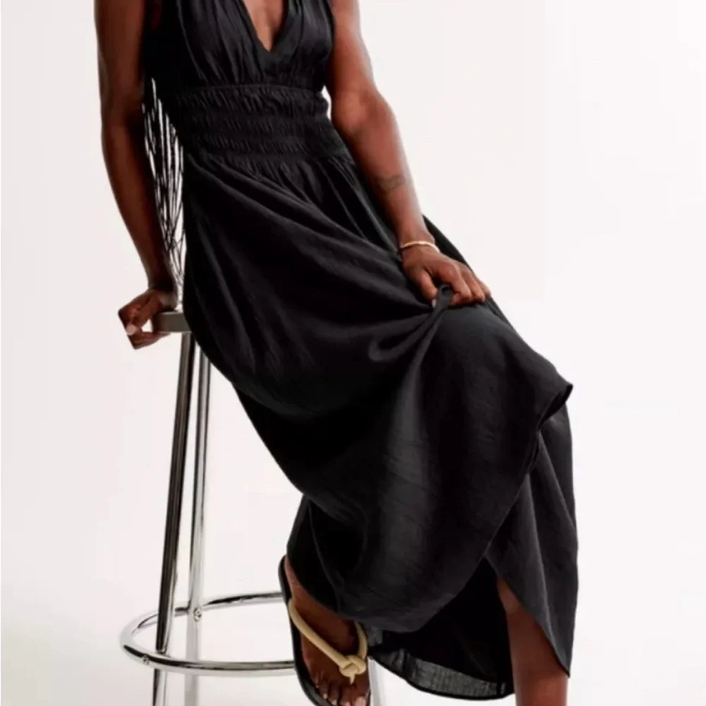 Boho Black Maxi Dress